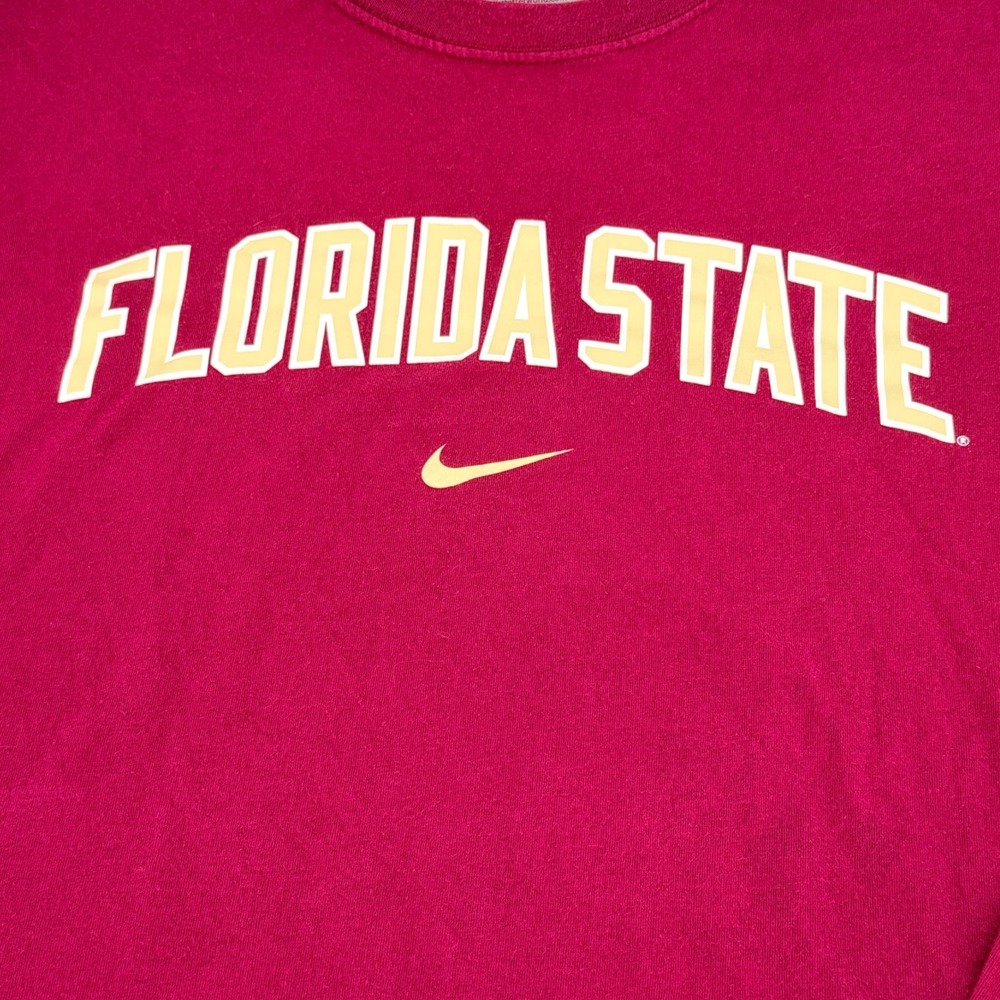 Nike Long Sleeve T-Shirt Mens XXL Maroon Excellent Florida State Seminoles FSU